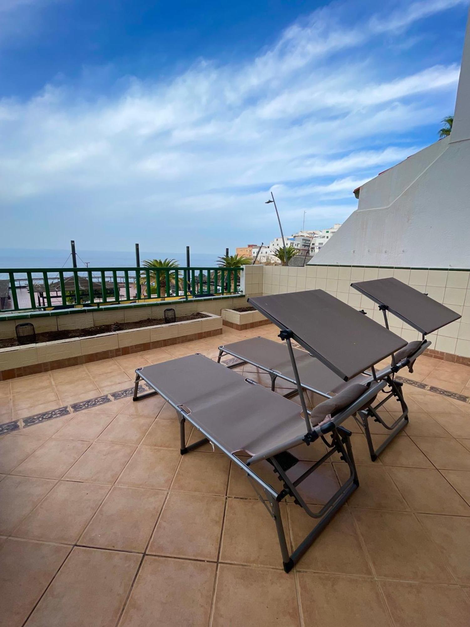 Ferienwohnung 1St Line Sea View - Plaza Puerto de Santiago  Exterior foto